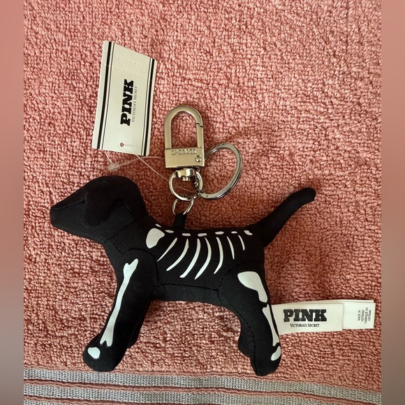 PINK Victoria's Secret Accessories - VS PINK HALLOWEEN SKELETON MICRO DOG KEYCHAIN (PRICE IS FIRM)